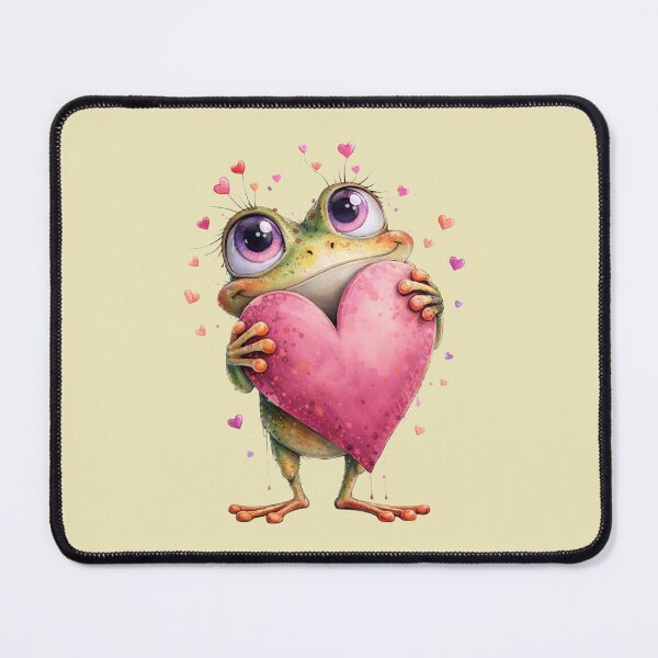 Item preview, May your Year be Full of Love. Funny frog art . designed and sold by Natart1004.