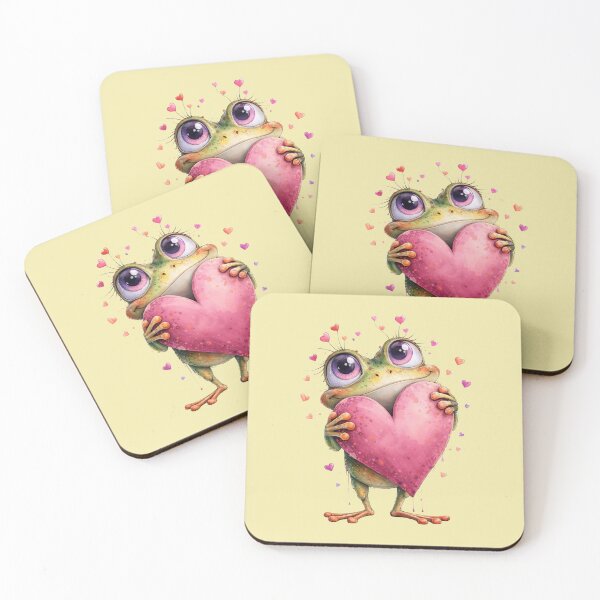 Item preview, May your Year be Full of Love. Funny frog art . designed and sold by Natart1004.