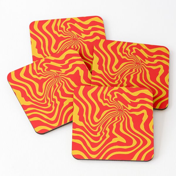 Item preview, Psychedelic Orange and Red Swirl Pattern designed and sold by MaisonMaroMara.