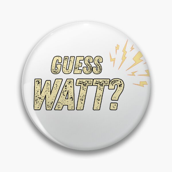 Item preview, Guess Watt Funny Electrician Shirt Clever Electrical Pun Gift designed and sold by omwvisual.