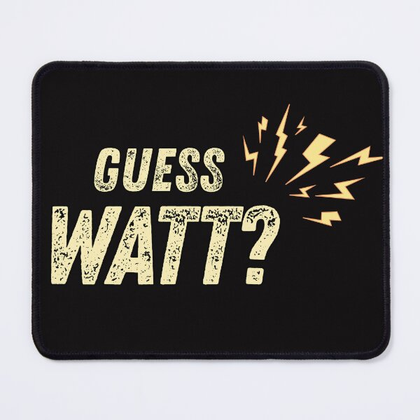 Item preview, Guess Watt Funny Electrician Shirt Clever Electrical Pun Gift designed and sold by omwvisual.