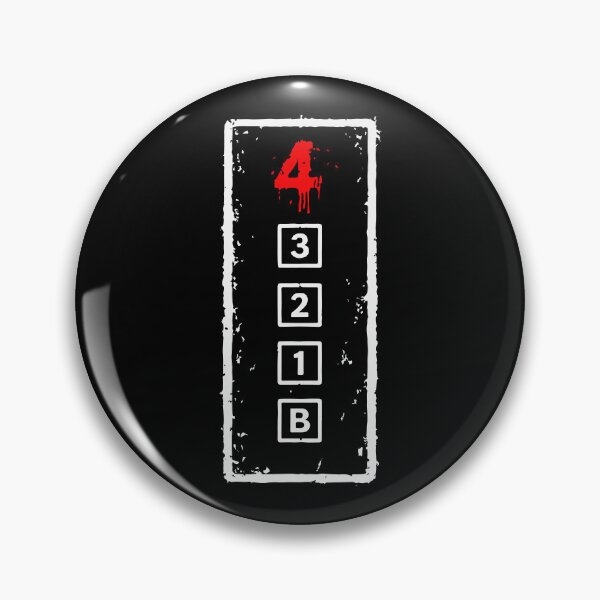 Item preview, The 4th Floor Button - Psychological Horror Hospital Elevator Art designed and sold by GeekyGetters.