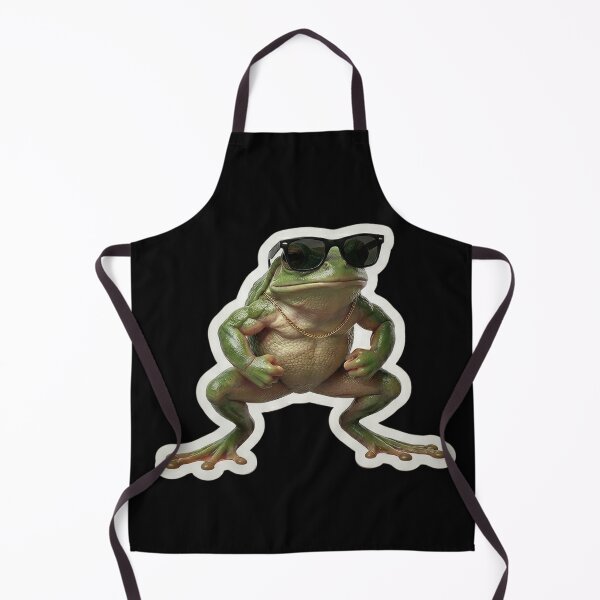 Item preview, Buff Muscular Frog with Sunglasses & Gold Chain - Gym Meme designed and sold by Arts Paradise.