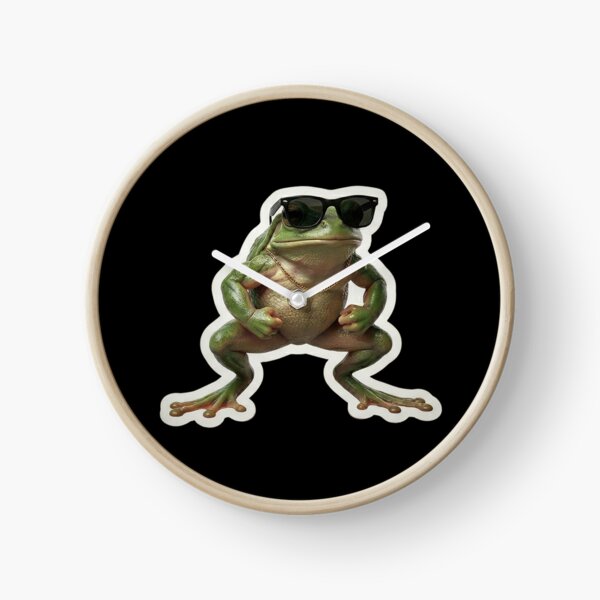 Item preview, Buff Muscular Frog with Sunglasses & Gold Chain - Gym Meme designed and sold by Arts Paradise.