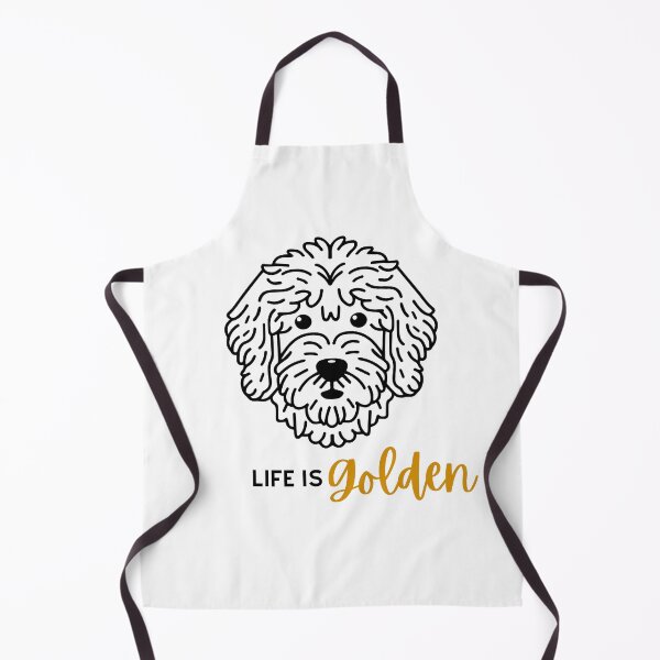 Item preview, Goldendoodle Cute Vector Line Art Design Life Is Golden designed and sold by PeriwinkleStone.