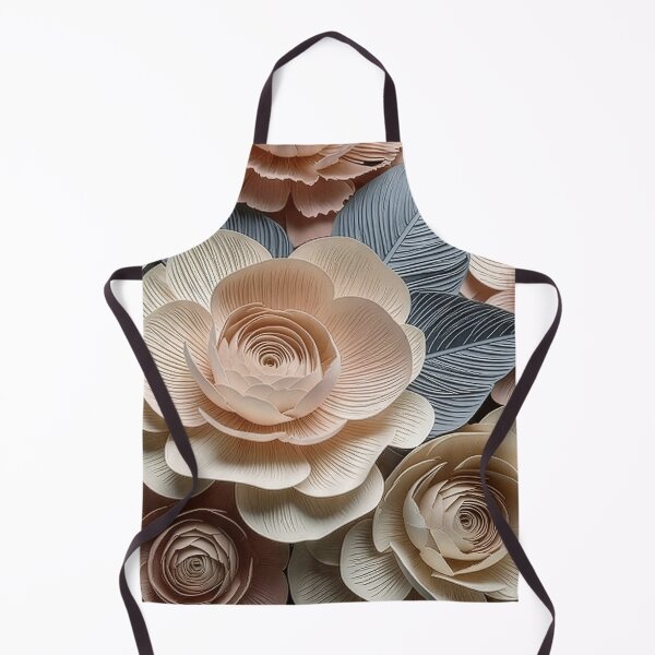 Item preview, Neutral Paper Cut Rose Floral Design designed and sold by Rutvain.