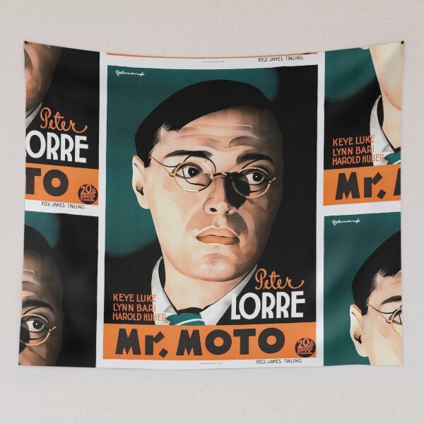 Item preview, Vintage Mr. Moto Movie Poster | 1930s & 1940s Style Art Print | Peter Lorre Classic Film Decor | Retro Home Wall Art Gift designed and sold by artofuniverse.