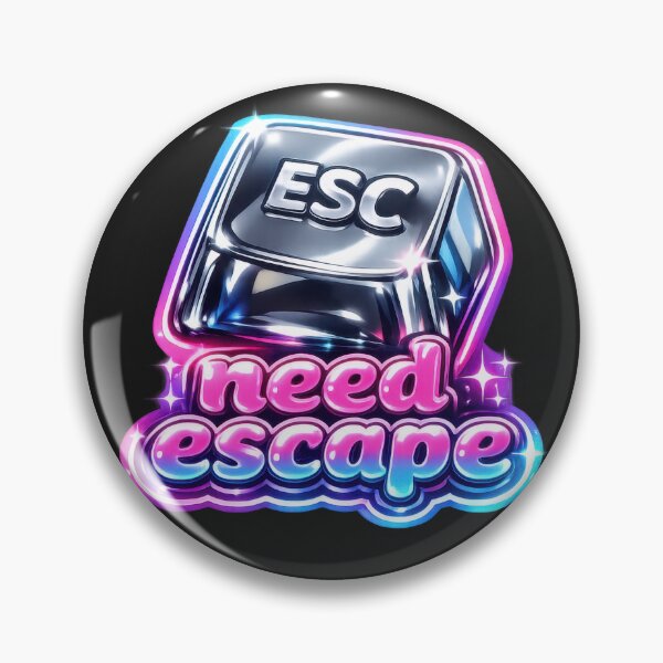 Item preview, Need Escape Chrome ESC Key Y2K designed and sold by jgvisualarts.