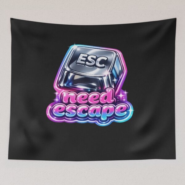 Item preview, Need Escape Chrome ESC Key Y2K designed and sold by jgvisualarts.