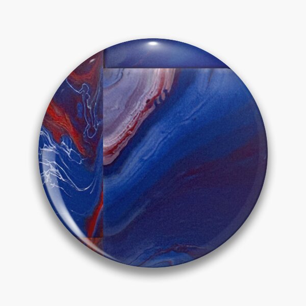 Item preview, Geode Blue,Red and white  designed and sold by Colorsoflove613.