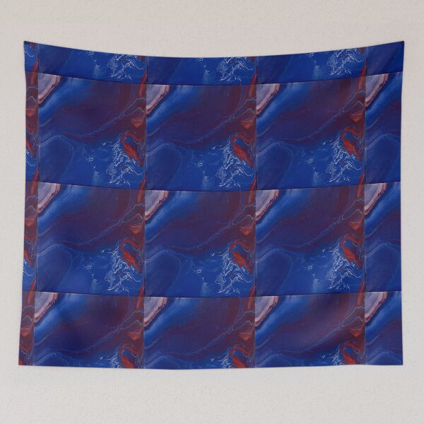 Item preview, Geode Blue,Red and white  designed and sold by Colorsoflove613.