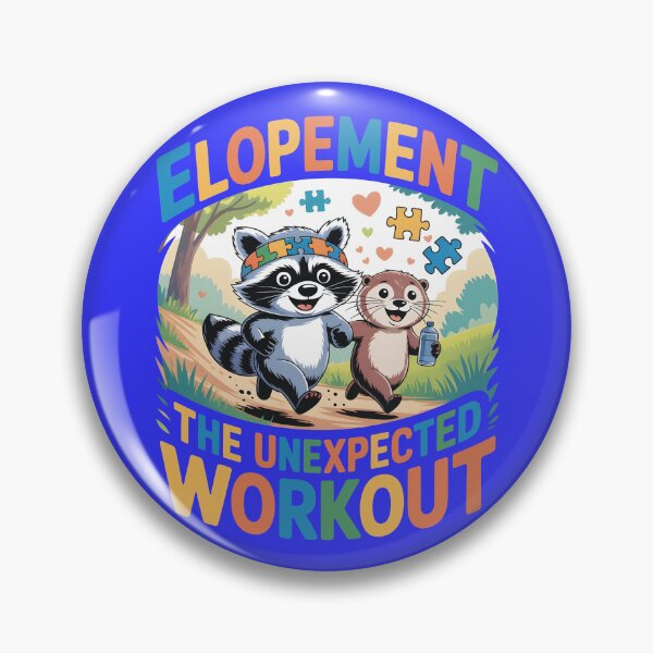 Item preview, Elopement The Unexpected Workout Autism Awareness Otter & Raccoon Design designed and sold by SkymarArt.