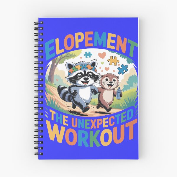 Item preview, Elopement The Unexpected Workout Autism Awareness Otter & Raccoon Design designed and sold by SkymarArt.