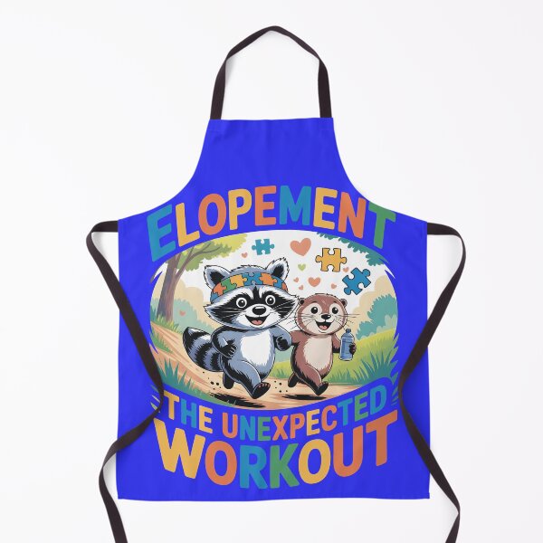 Item preview, Elopement The Unexpected Workout Autism Awareness Otter & Raccoon Design designed and sold by SkymarArt.