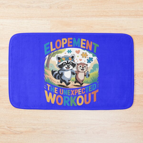 Item preview, Elopement The Unexpected Workout Autism Awareness Otter & Raccoon Design designed and sold by SkymarArt.