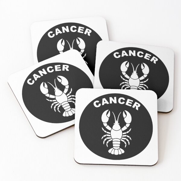 Item preview, Cancer Crab - Zodiac Sign In Negative Circle Bold Art designed and sold by The Bold Line Studio.