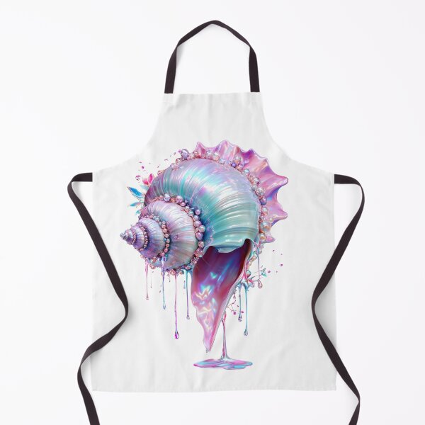 Item preview, Pastel Ocean Seashell with Pearls and Starfish Watercolor Aesthetic Coastal Art designed and sold by Anastasiia Yurevych.