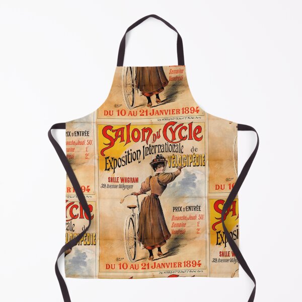 Item preview, Vintage Art Nouveau Cycling Poster | 1894 Salon du Cycle Exposition | Antique Bicycle & Women's Fashion Wall Art designed and sold by artofuniverse.