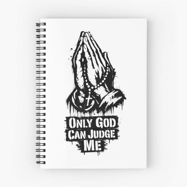 Artikelvorschau, „Nur Gott kann mich richten“ – Hände in Gebetshaltung – Spirituelle Kunst inspiriert von 2Pac Shakur entworfen und verkauft von Donsean22.