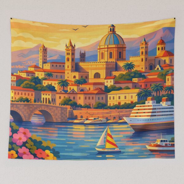 Item preview, Palermo Sicily Travel Poster designed and sold by MatthewHeights.