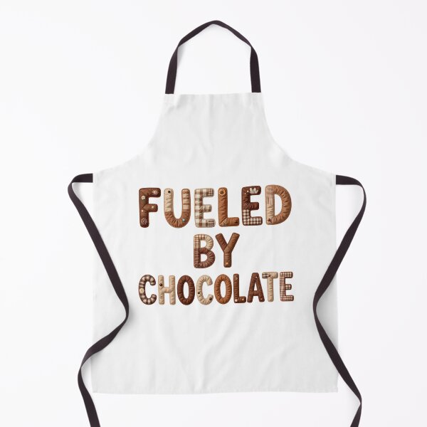 Item preview, FUELED BY CHOCOLATE - IN FAUX LETTERING designed and sold by AlexOBrienArt.