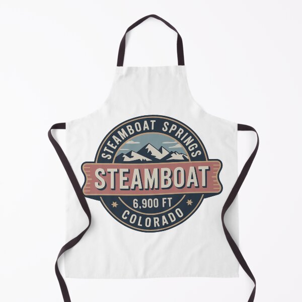 Item preview, Vintage Steamboat Springs Colorado Mountain Badge designed and sold by Digital Art Works Hub.