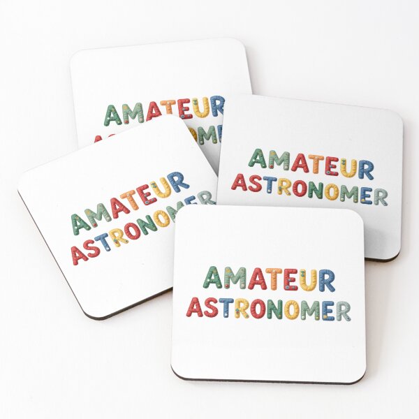 Item preview, AMATEUR ASTRONOMER - IN COLORFUL FAUX LETTERING designed and sold by AlexOBrienArt.
