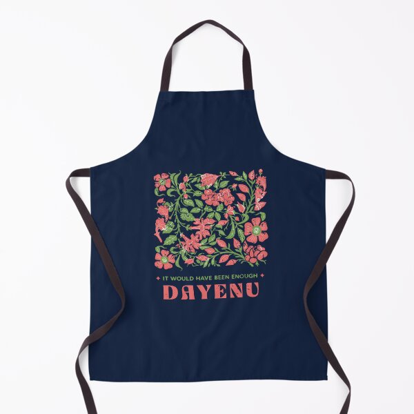 Item preview, Dayenu Floral Passover Quote designed and sold by Thank-HaShem.