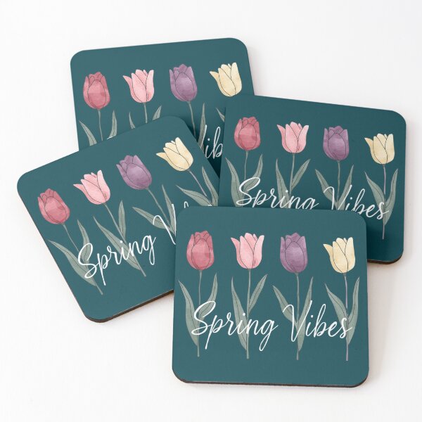 Item preview, Spring Vibes Watercolor Tulip Bouquet Script designed and sold by PACS0011.