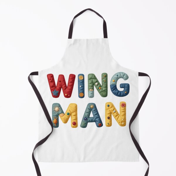 Item preview, WING MAN - IN FAUX LETTERING designed and sold by AlexOBrienArt.