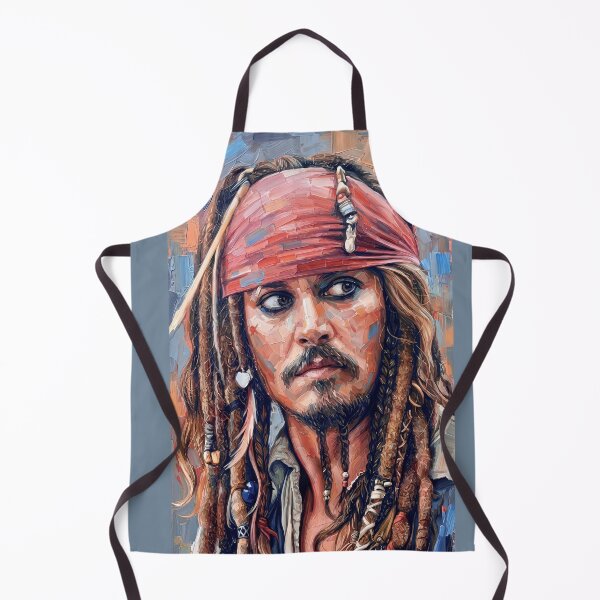 Item preview, Portrait Painting of Johnny Depp in Pirates of the Carribbean designed and sold by davidelder.