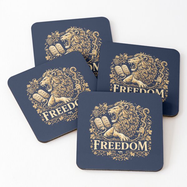 Item preview, Freedom Biblical Lion Vintage Illustration designed and sold by Thank-HaShem.