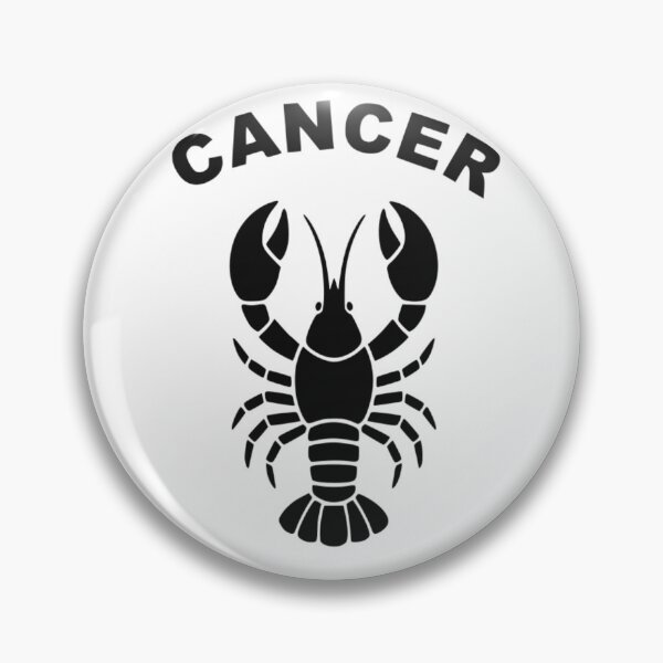Item preview, Cancer Crab - Zodiac Sign In Negative Circle Bold Art designed and sold by The Bold Line Studio.