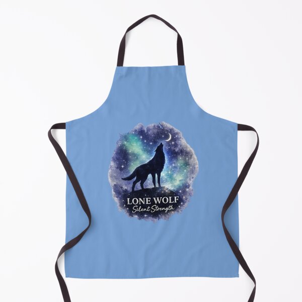 Item preview, Lone Wolf Silent Strength Aesthetic – Introvert Wolf Galaxy Night Sky Illustration, Solitude Power Design designed and sold by sumodesign.