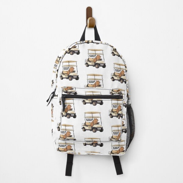 Item preview, No Rush No Thoughts Capybara Golf Cart Funny Chill Animal Meme Design designed and sold by Anastasiia Yurevych.