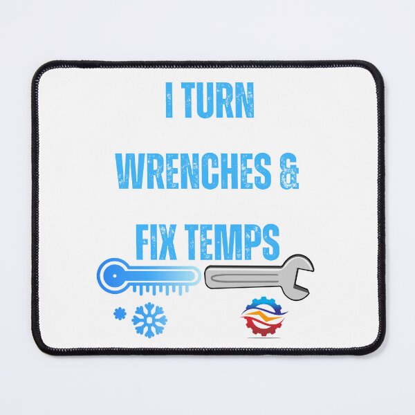 Item preview, HVAC Technician Shirt – I Turn Wrenches & Fix Temps Funny HVAC Tech Design | Heating Cooling Mechanic Gift designed and sold by Anasalseady.