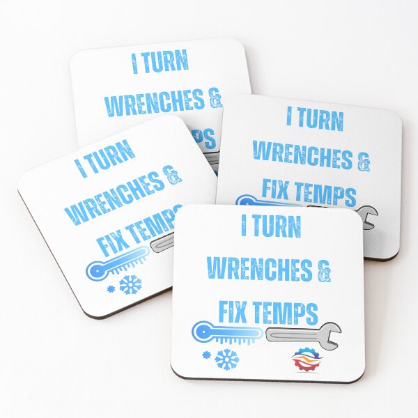 Item preview, HVAC Technician Shirt – I Turn Wrenches & Fix Temps Funny HVAC Tech Design | Heating Cooling Mechanic Gift designed and sold by Anasalseady.