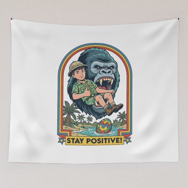 Item preview, Stay Positive Jungle Trek designed and sold by aivibesfunny.