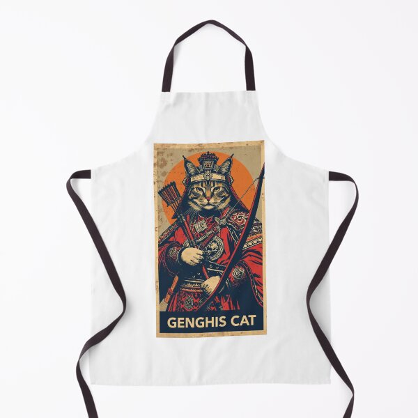 Item preview, Ghengis Cat, true conqueror designed and sold by HARDWORK_FUNNYSHOP.