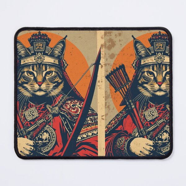 Item preview, Ghengis Cat, true conqueror designed and sold by HARDWORK_FUNNYSHOP.