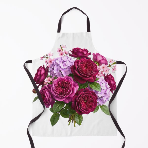 Item preview, green retro floral deep burgundy roses designed and sold by ArtivioShop.