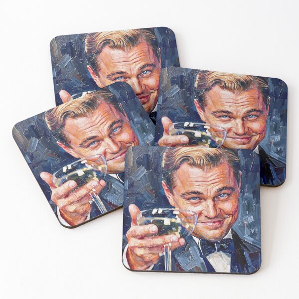 Item preview, Portrait Painting of Leonardo DiCaprio in the Wolf of Wall Street designed and sold by davidelder.