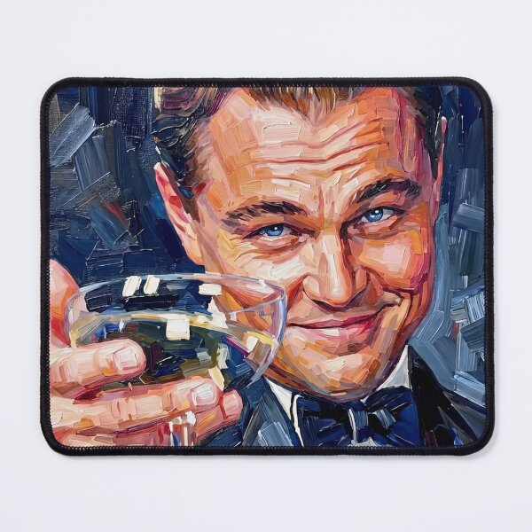 Item preview, Portrait Painting of Leonardo DiCaprio in the Wolf of Wall Street designed and sold by davidelder.