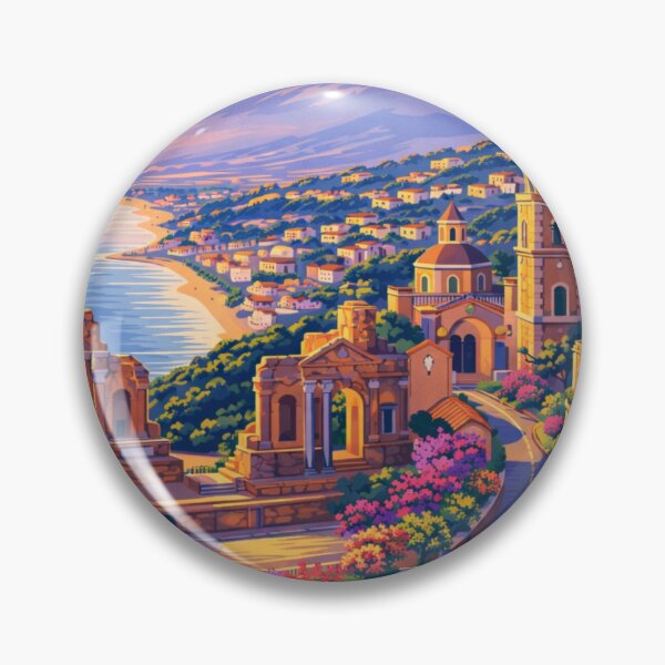 Item preview, Taormina Sicily Travel Poster designed and sold by MatthewHeights.