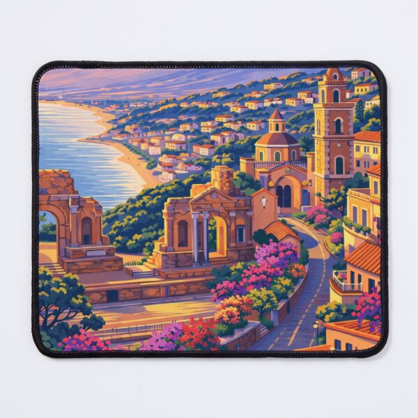 Item preview, Taormina Sicily Travel Poster designed and sold by MatthewHeights.