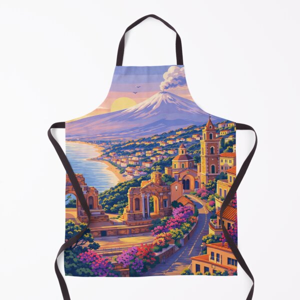 Item preview, Taormina Sicily Travel Poster designed and sold by MatthewHeights.