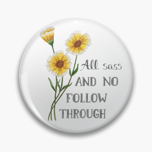 Item preview, All Sass And No Follow Through Yellow Flowers  designed and sold by NaughtyFlorals.