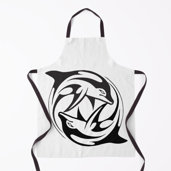 Item preview, black and white dolphin design. designed and sold by geekmania48.