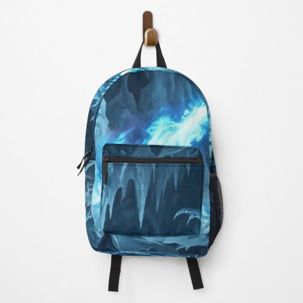 Item preview, Blue Fire Dragon: Guardian of the Frozen Cave Fantasy Art designed and sold by ARYAM..
