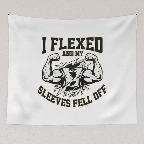 Item preview, I Flexed and My Sleeves Fell Off designed and sold by Old Man Athletics.